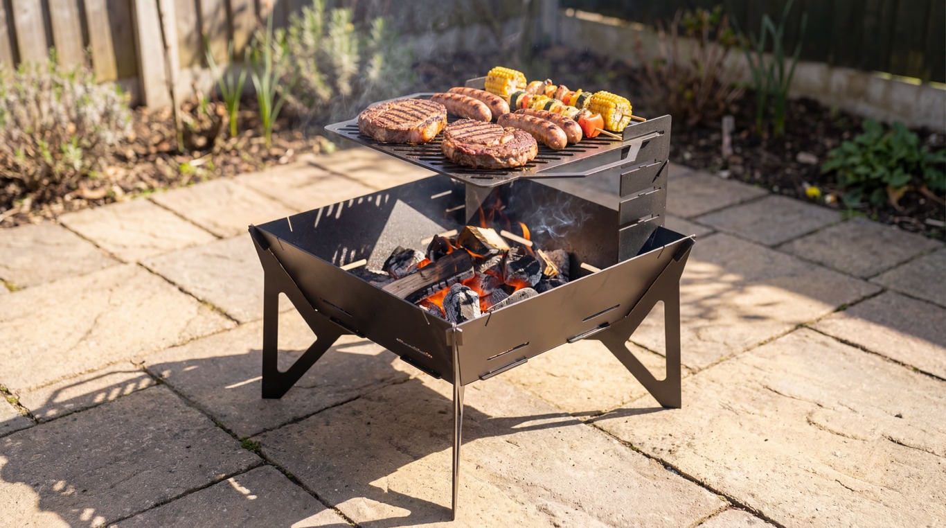 32-Inch Square Fire Pit Grill V3. DXF files for plasma, laser cutting. Фото 2