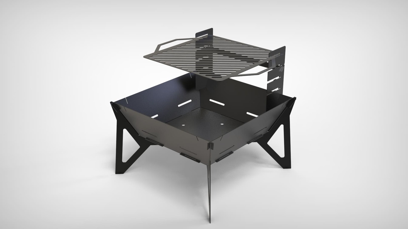 32-Inch Square Fire Pit Grill V3. DXF files for plasma, laser cutting. Фото 6