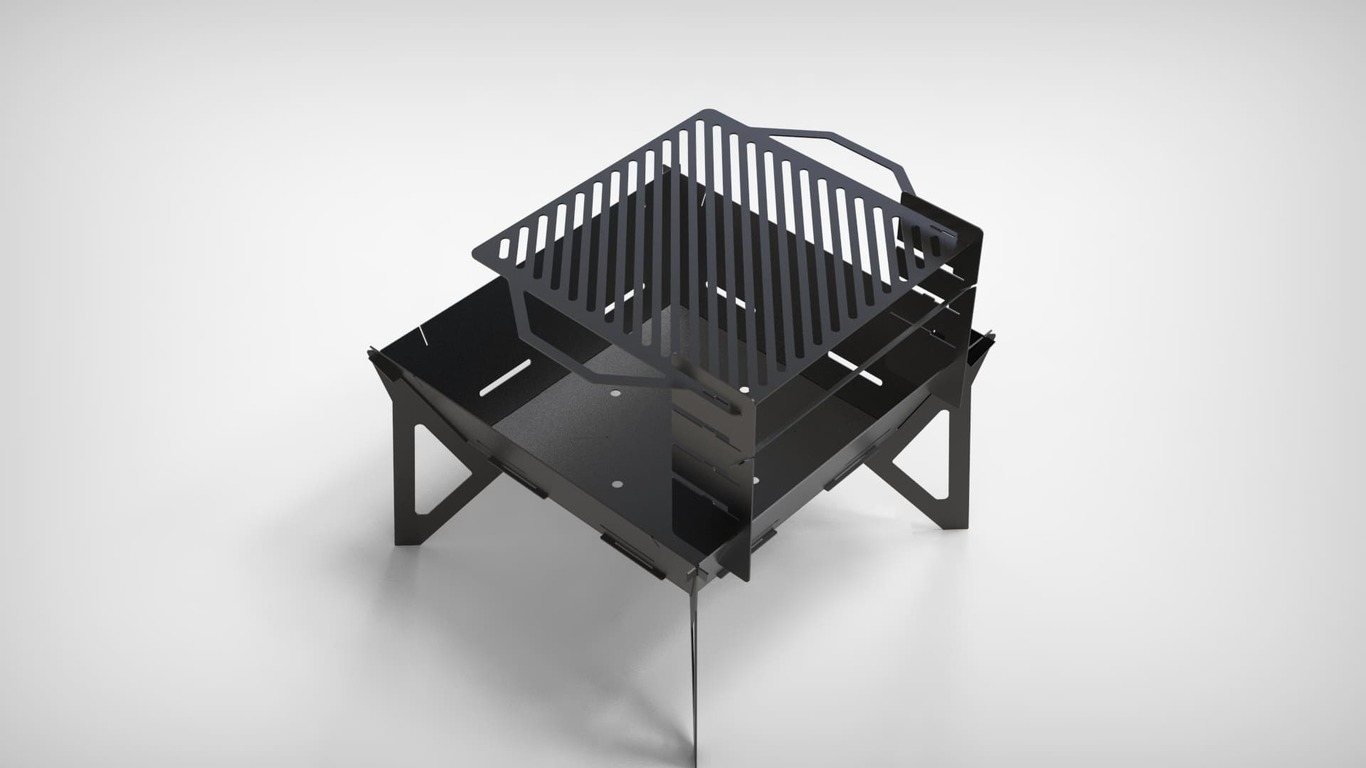 32-Inch Square Fire Pit Grill V3. DXF files for plasma, laser cutting. Фото 9