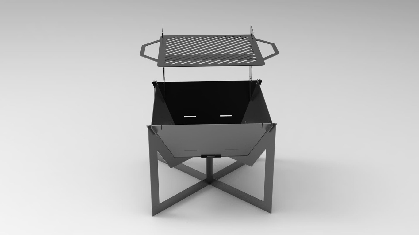 24-Inch Square Fire Pit Grill V4. DXF files for plasma, laser cutting. Фото 5