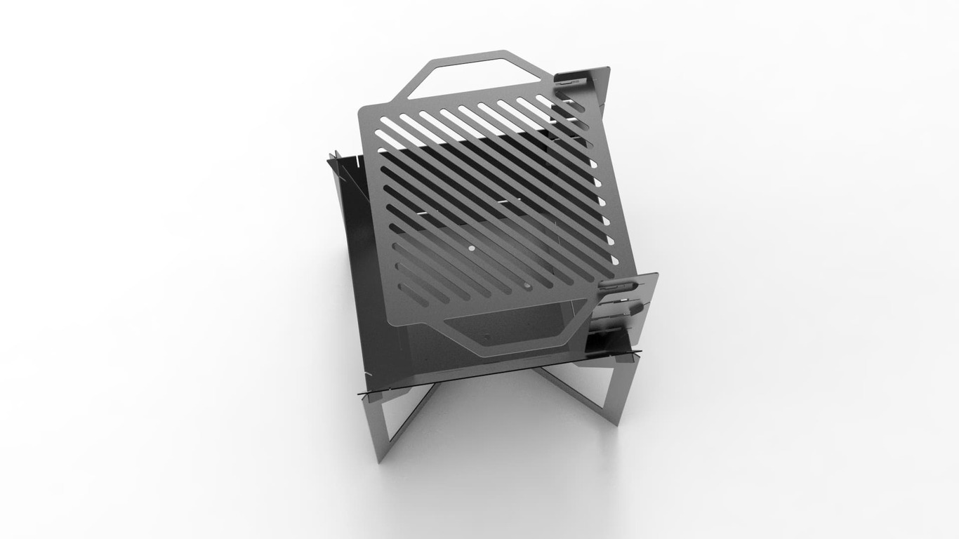 24-Inch Square Fire Pit Grill V4. DXF files for plasma, laser cutting. Фото 10
