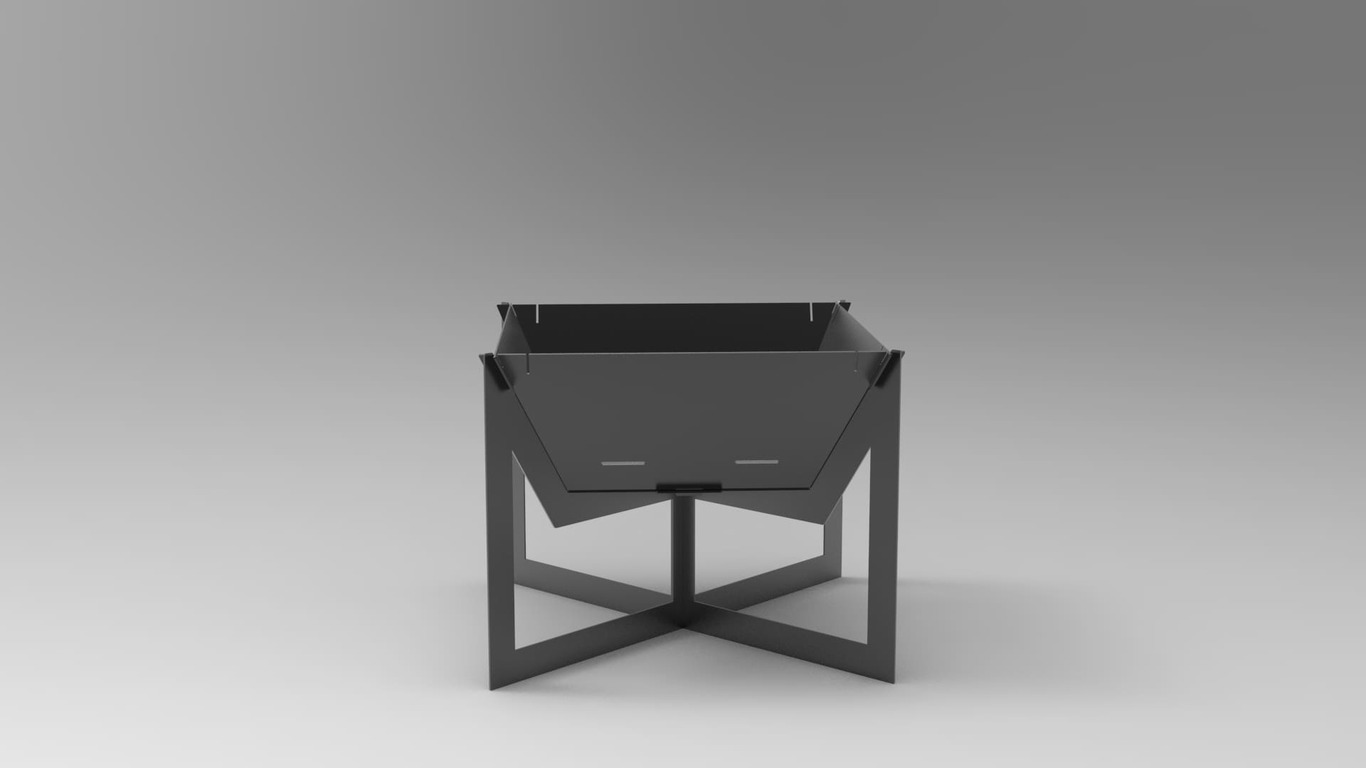 24-Inch Square Fire Pit Grill V4. DXF files for plasma, laser cutting. Фото 7