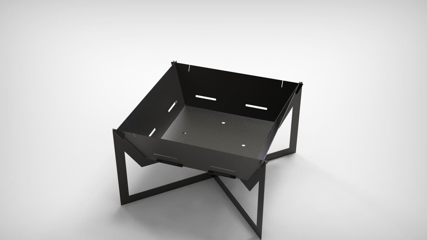 32-Inch Square Fire Pit Grill V4. DXF files for plasma, laser cutting. Фото 7