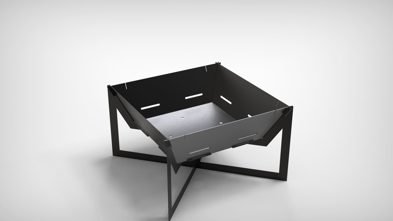 32-Inch Square Fire Pit Grill V4. DXF files for plasma, laser cutting. Фото 9