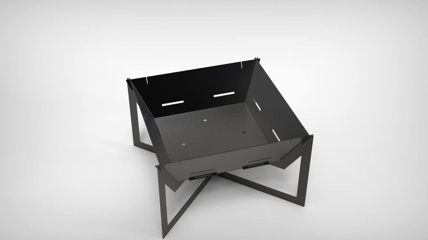 32-Inch Square Fire Pit Grill V4. DXF files for plasma, laser cutting. Фото 12
