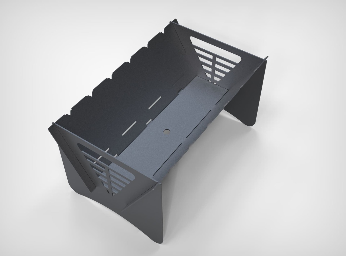 Mix Fire Pit Grill. DXF files for plasma, laser cutting. Portable BBQ. Фото 9