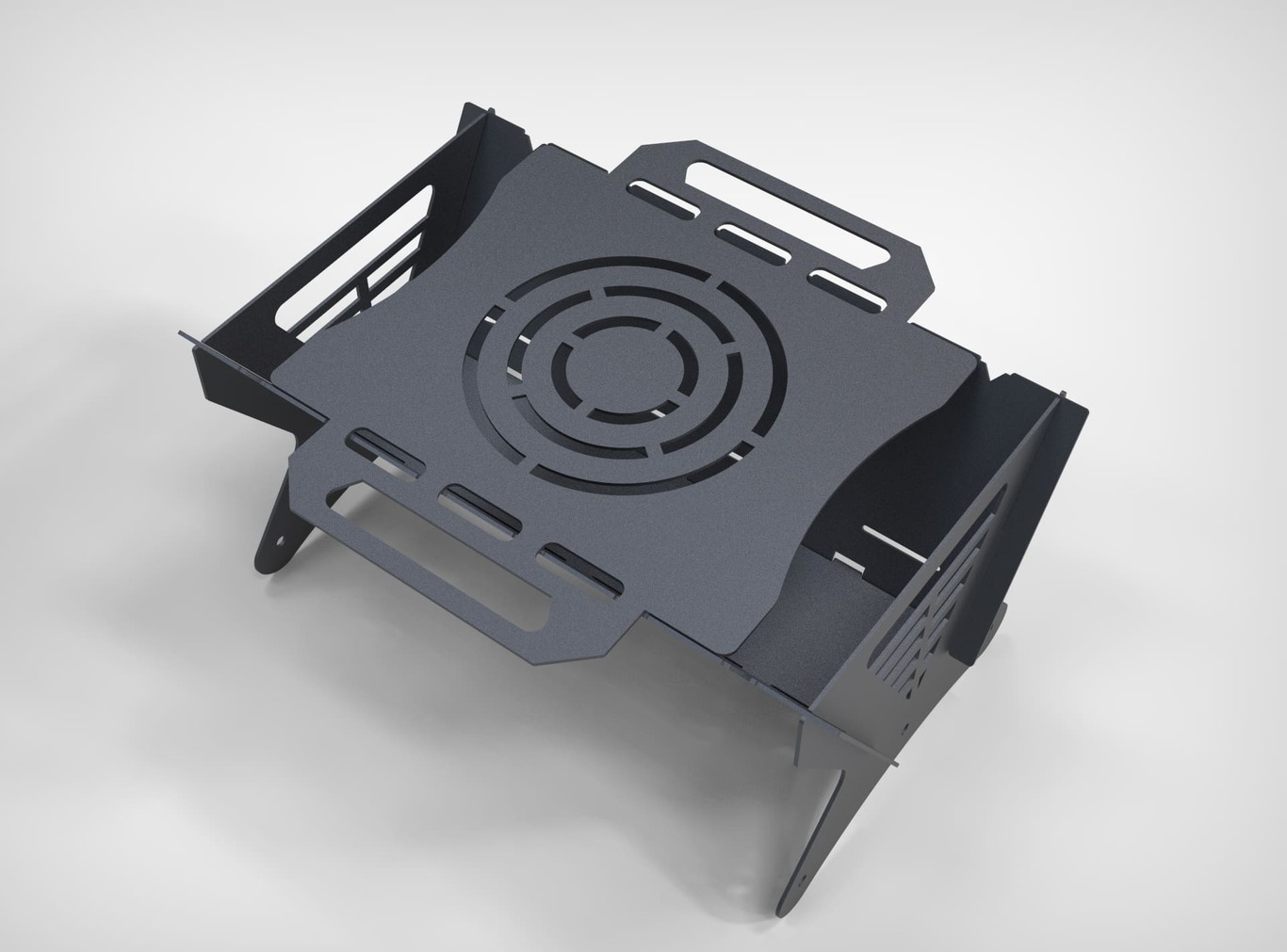 Mix V2 Fire Pit Grill. DXF files for plasma, laser cutting. Portable BBQ. Фото 5