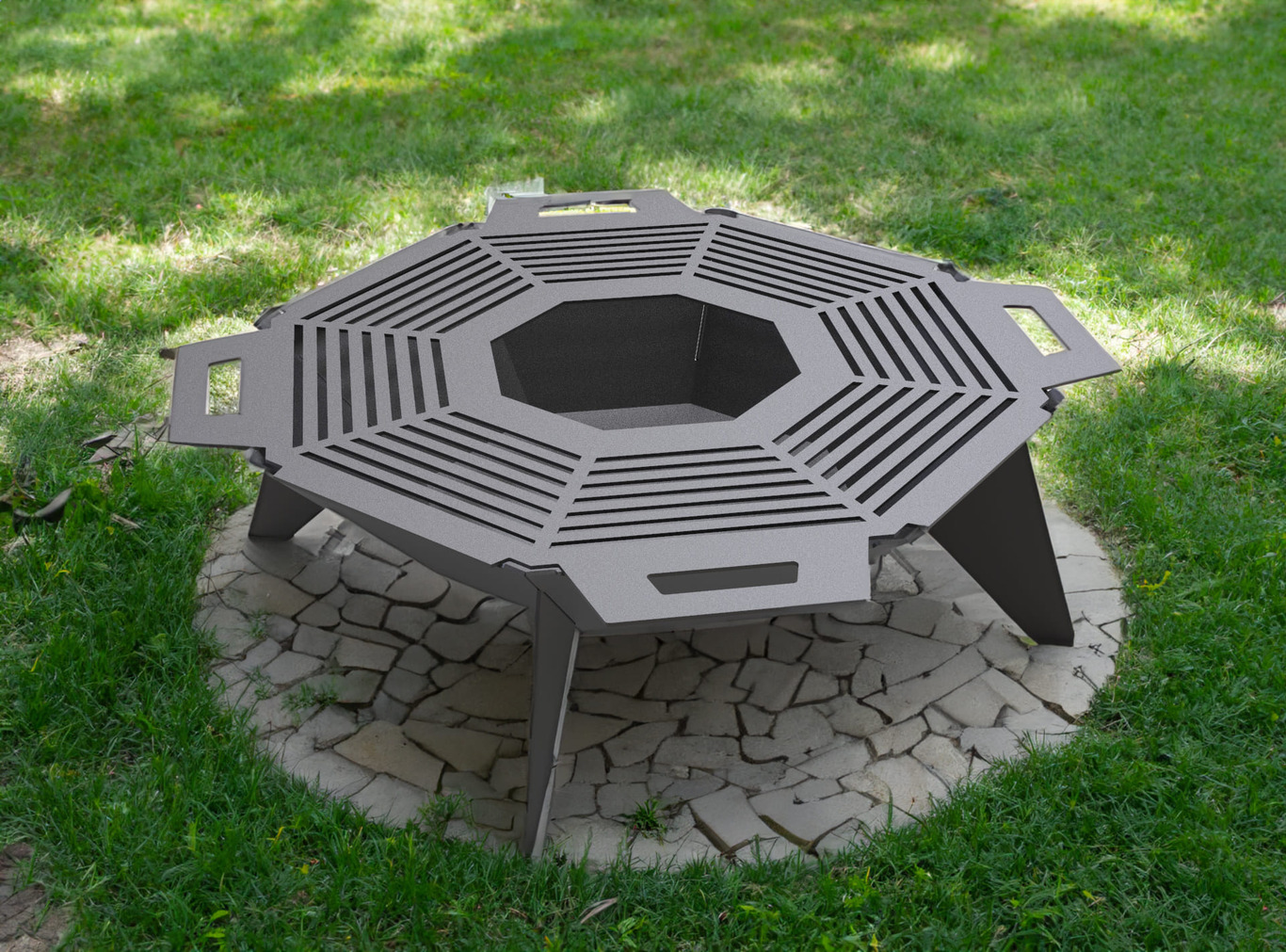 UFO Fire Pit Grill. DXF files for plasma, laser cutting