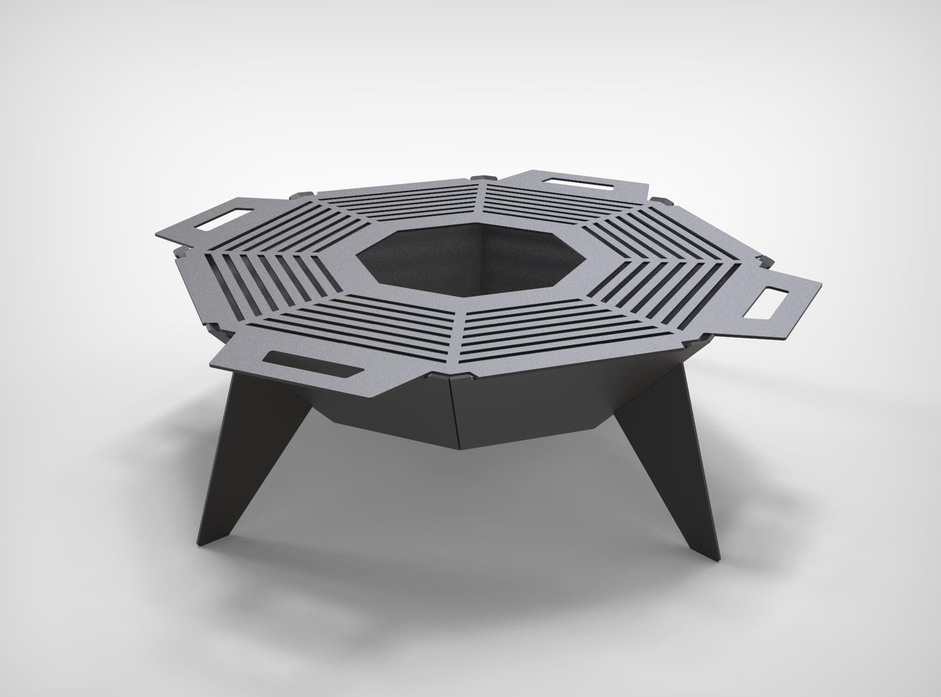 UFO Fire Pit Grill. DXF files for plasma, laser cutting. Фото 4