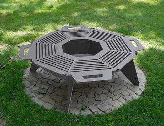 UFO Fire Pit Grill. DXF files for plasma, laser cutting