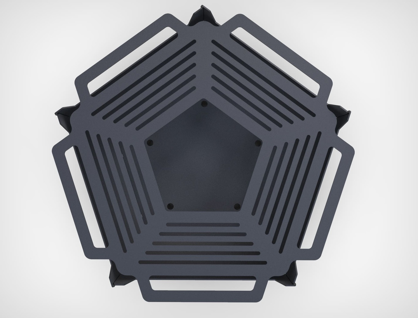 Pentagon Fire Pit Grill. DXF files for plasma, laser cutting. Фото 5