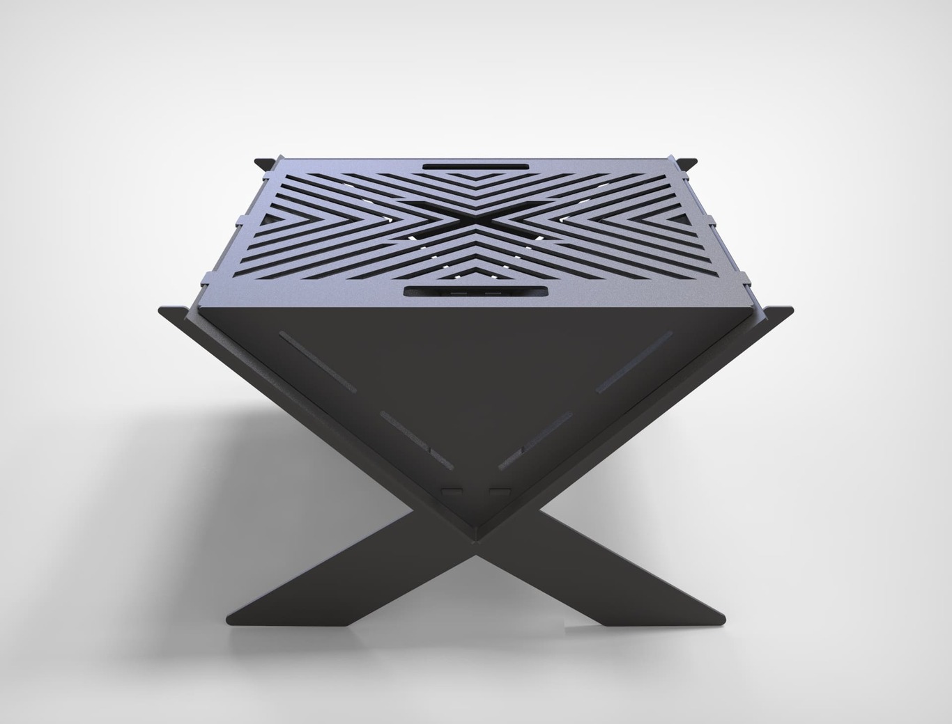 X Fire Pit Grill. DXF files for plasma, laser cutting. Фото 8