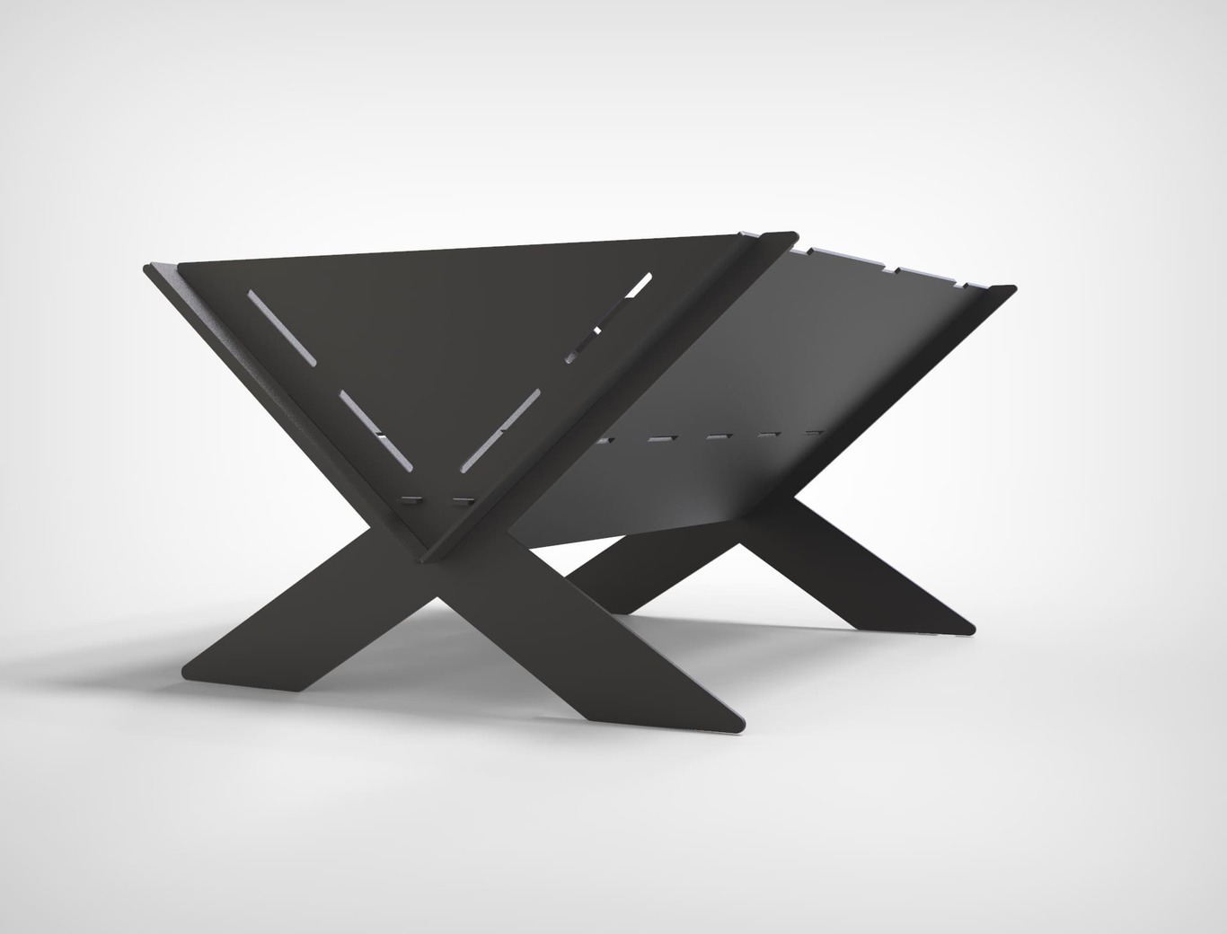 X Fire Pit Grill. DXF files for plasma, laser cutting. Фото 9