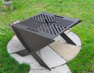 X Fire Pit Grill. DXF files for plasma, laser cutting