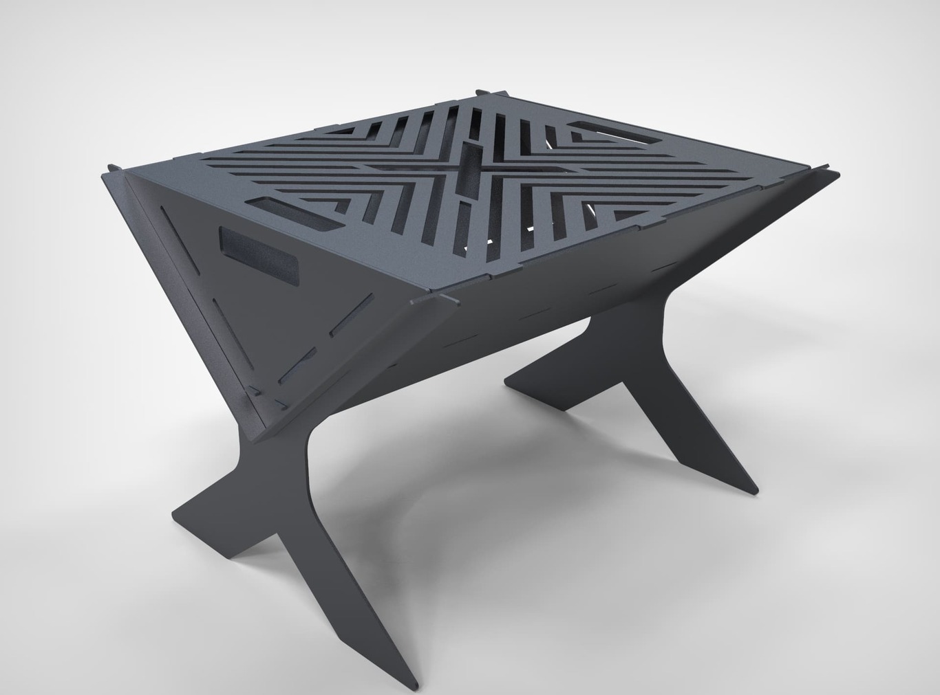 Churrasqueira X V2. Arquivos DXF e SVG para corte e plasma a laser. Фото 4