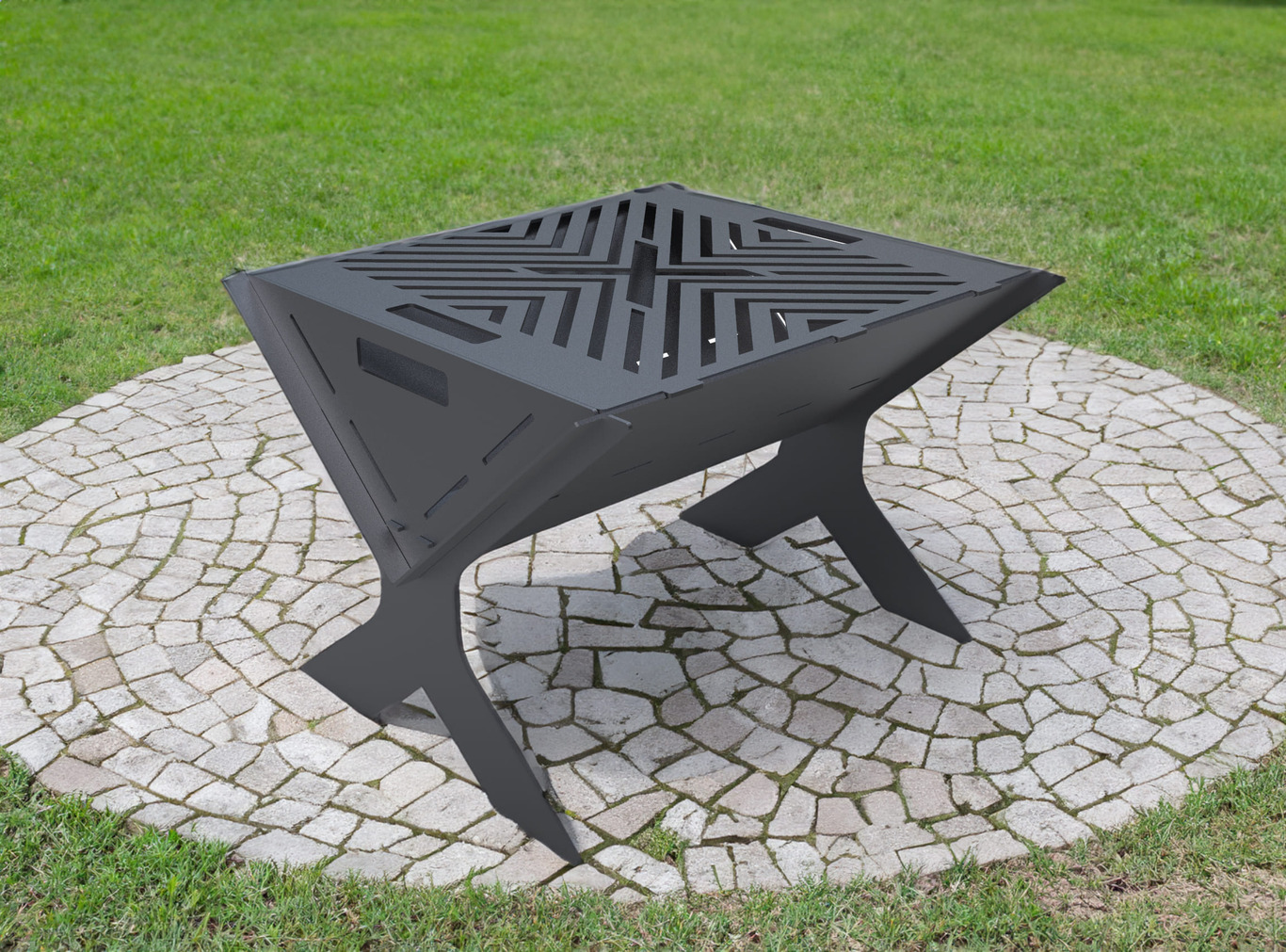 Churrasqueira X V2. Arquivos DXF e SVG para corte e plasma a laser