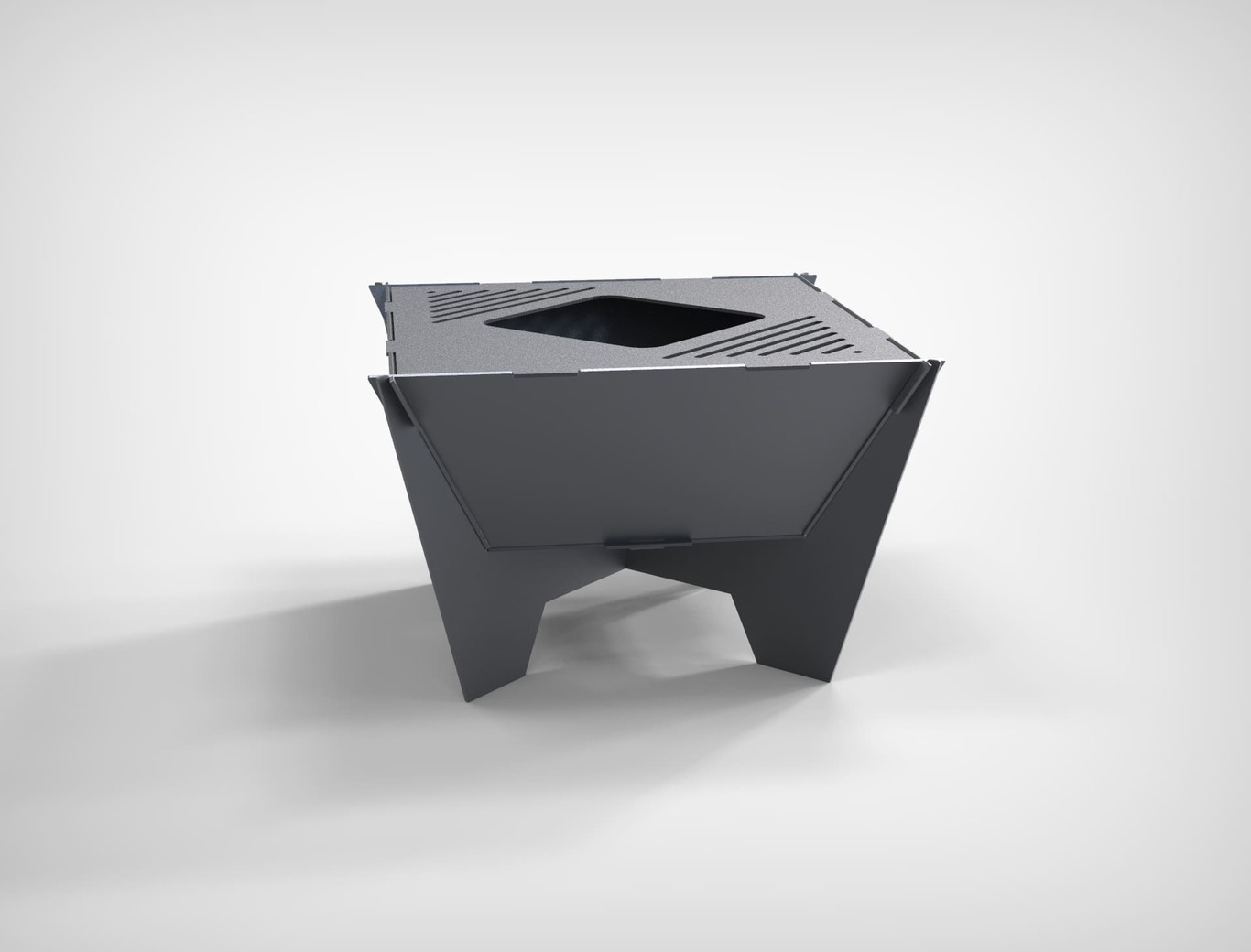 24-Inch Square Fire Pit Grill. DXF files for plasma, laser cutting. Фото 4