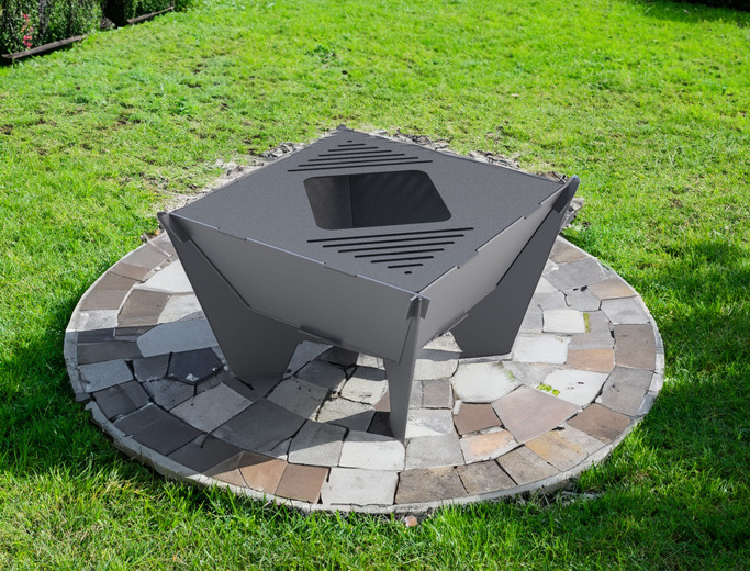24-Inch Square Fire Pit Grill. DXF files for plasma, laser cutting