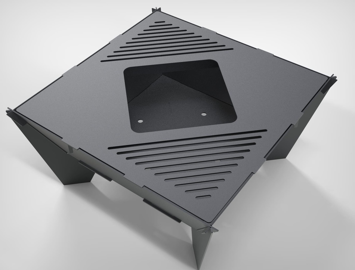 32-Inch Square Fire Pit Grill. DXF files for plasma, laser cutting. Фото 3