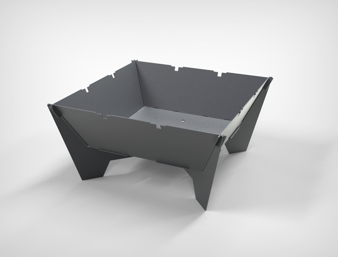 32-Inch Square Fire Pit Grill. DXF files for plasma, laser cutting. Фото 5