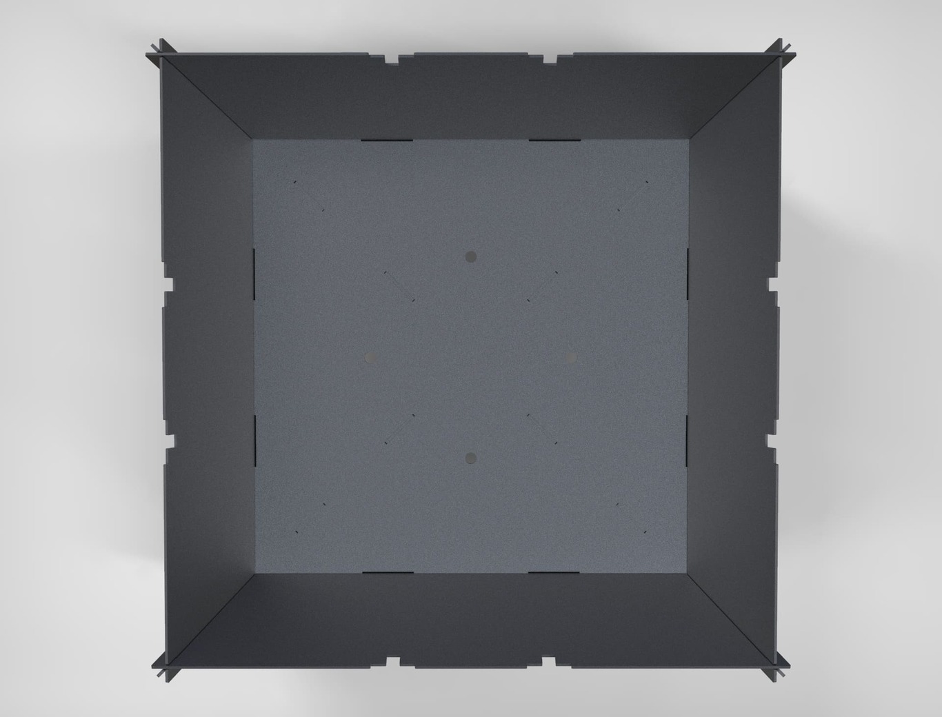 39-Inch Collapsible Square Fire Pit Grill. DXF files for plasma, laser cutting. Фото 9