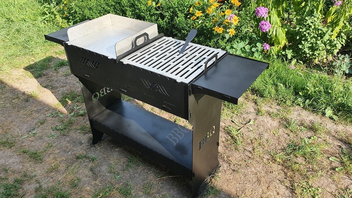 BBQ Fire Pit Grill. DXF files for plasma, laser cutting
