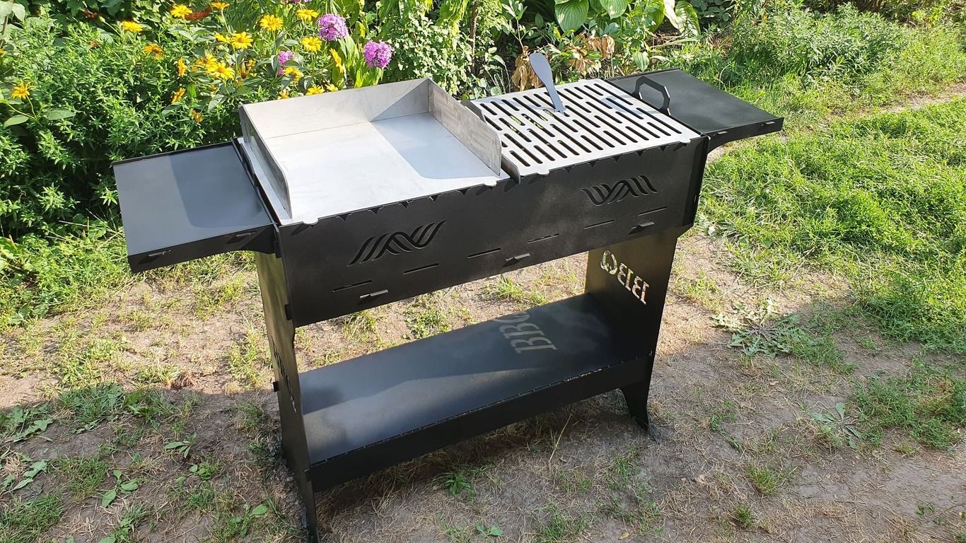 BBQ Fire Pit Grill. DXF files for plasma, laser cutting. Фото 5