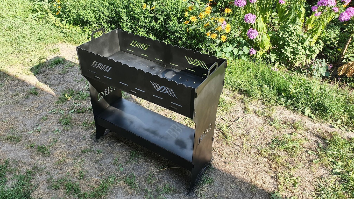 BBQ Fire Pit Grill. DXF files for plasma, laser cutting. Фото 12