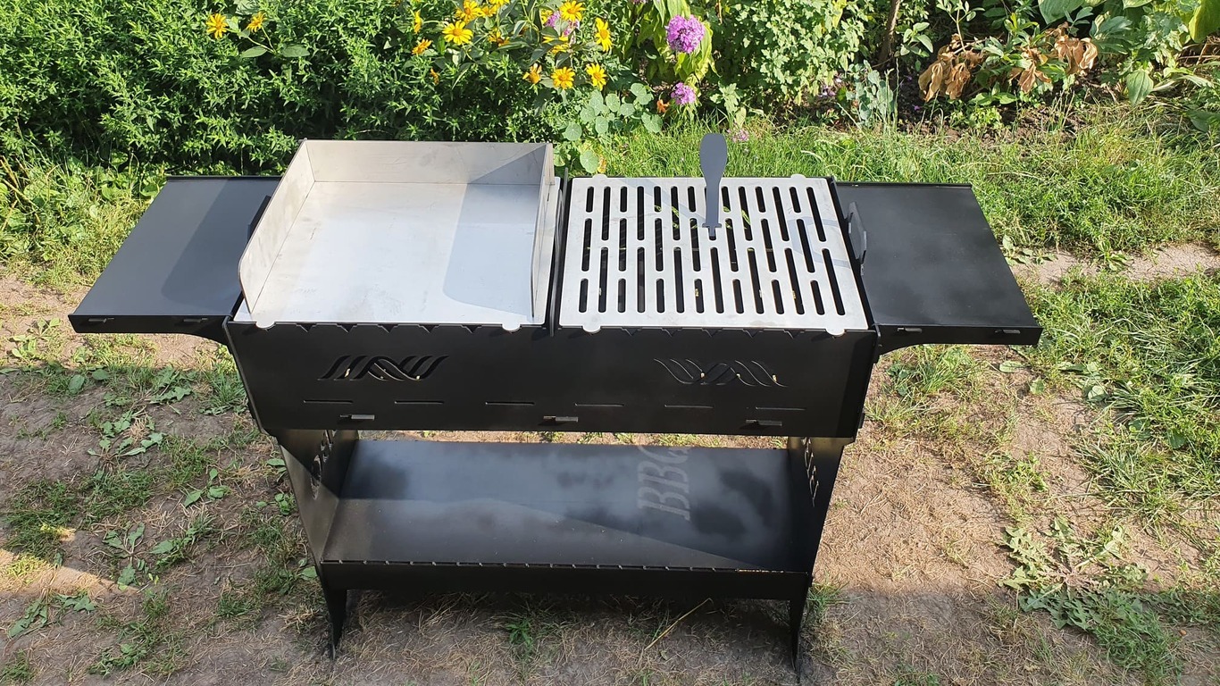 BBQ Fire Pit Grill. DXF files for plasma, laser cutting. Фото 4