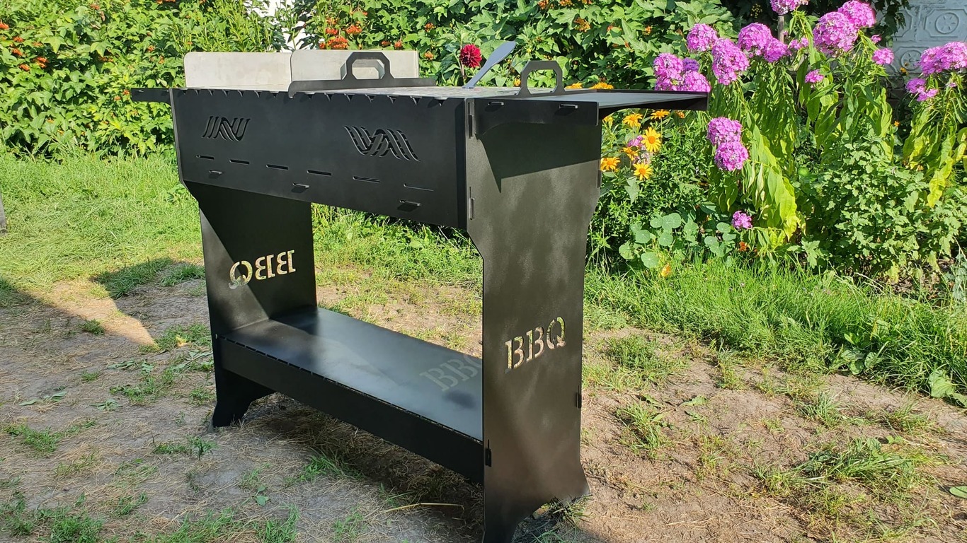 BBQ Fire Pit Grill. DXF files for plasma, laser cutting. Фото 6