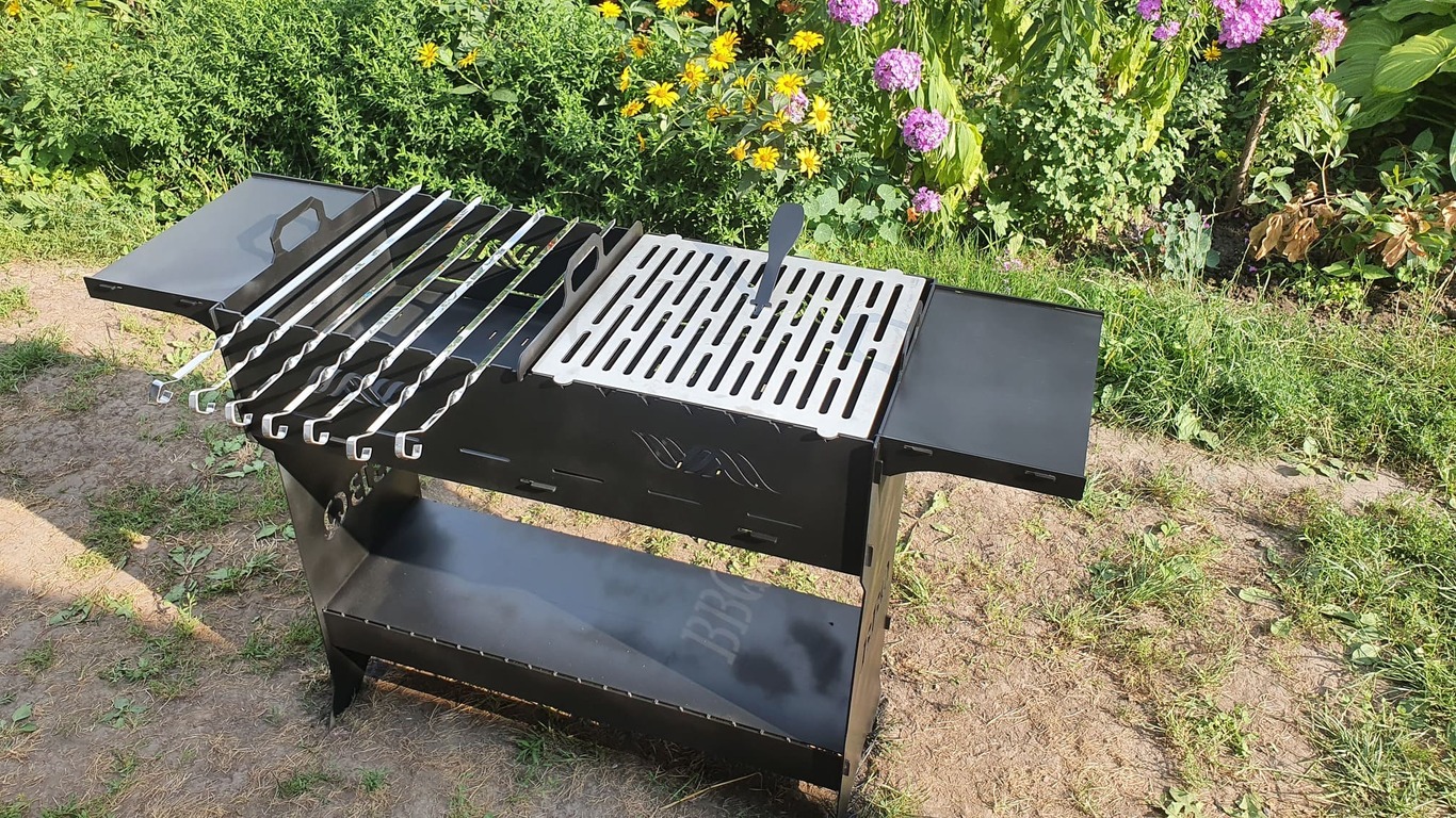 BBQ Fire Pit Grill. DXF files for plasma, laser cutting. Фото 7
