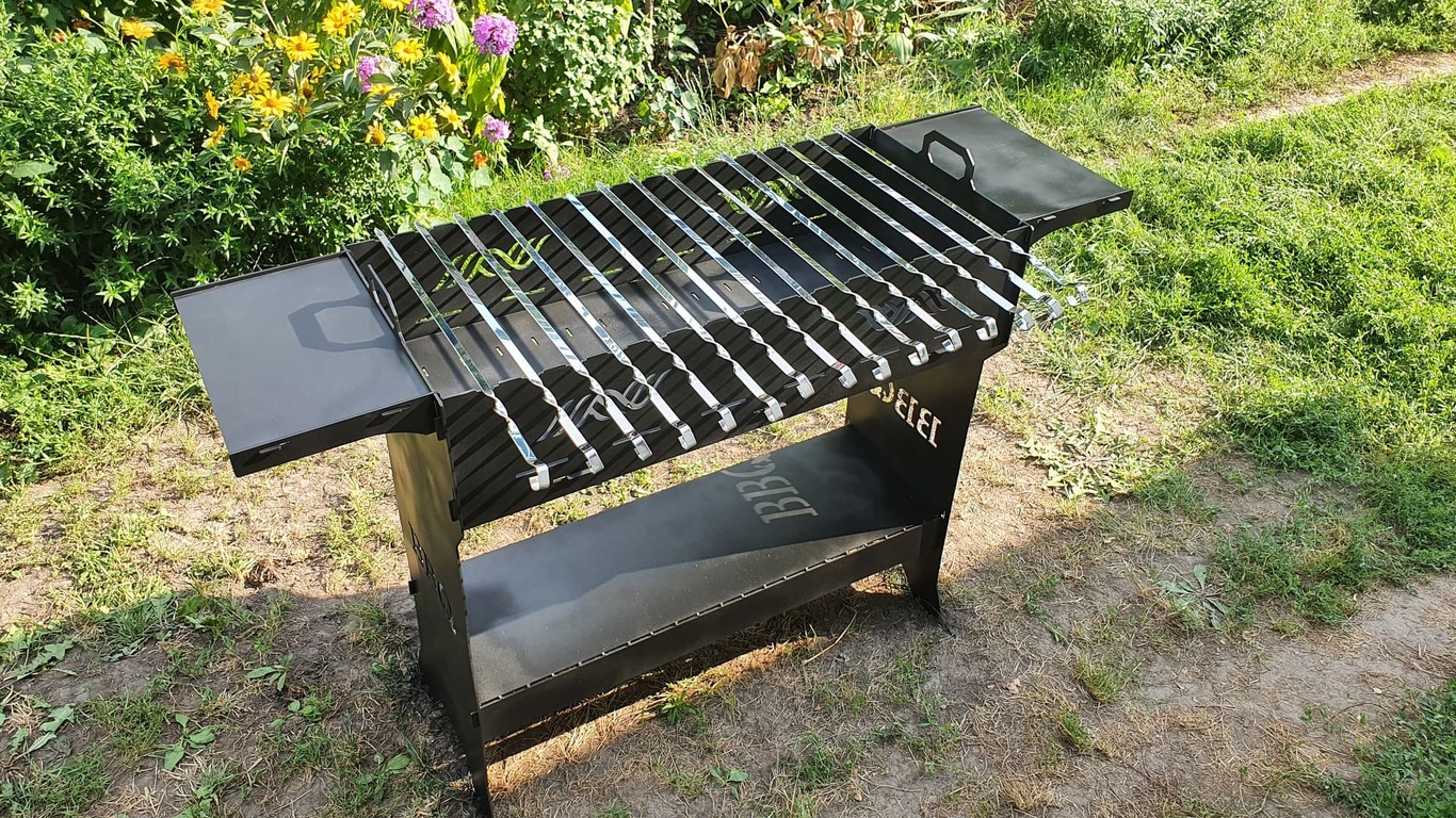 BBQ Fire Pit Grill. DXF files for plasma, laser cutting. Фото 8
