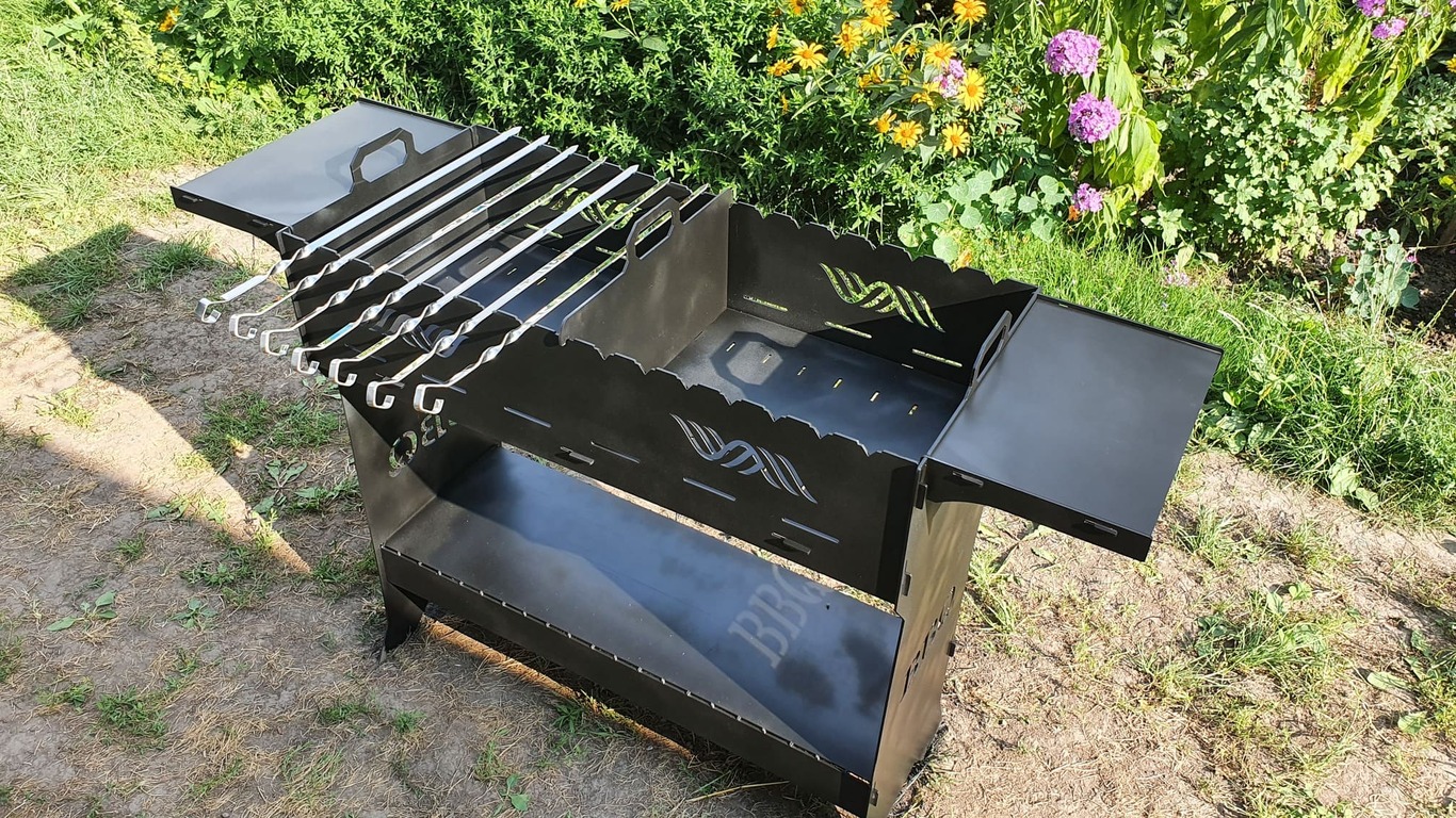 BBQ Fire Pit Grill. DXF files for plasma, laser cutting. Фото 9