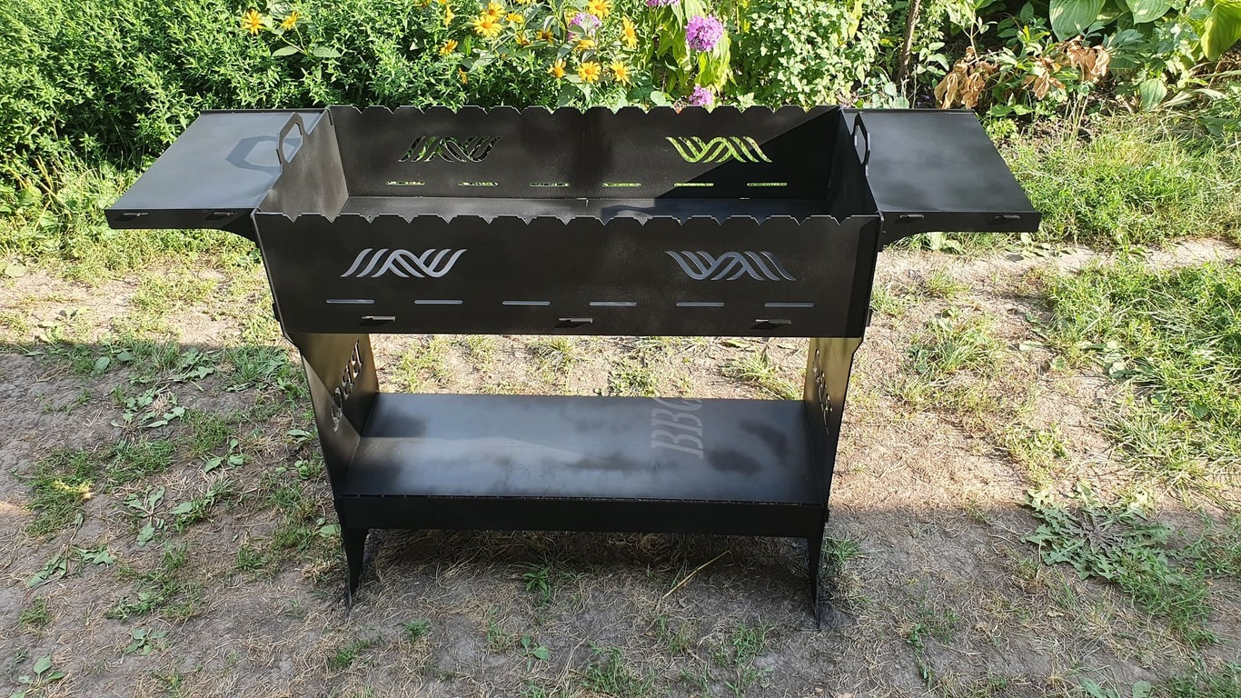 BBQ Fire Pit Grill. DXF files for plasma, laser cutting. Фото 11