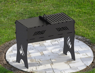 Flame Fire Pit Grill. DXF files for plasma, laser cutting