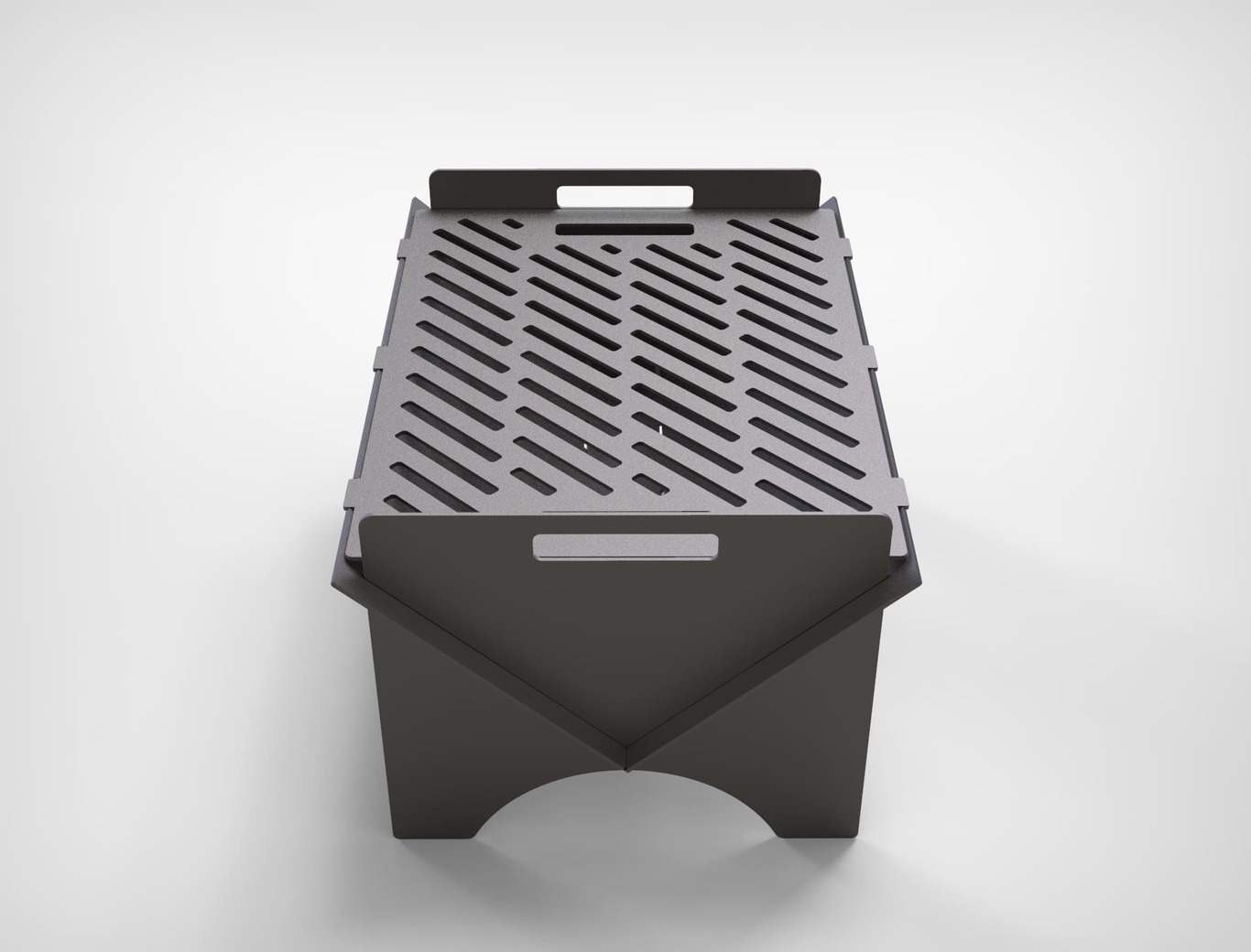 Foldable V2 Fire Pit Grill. DXF files for plasma, laser cutting. Portable Barbecue. Фото 5
