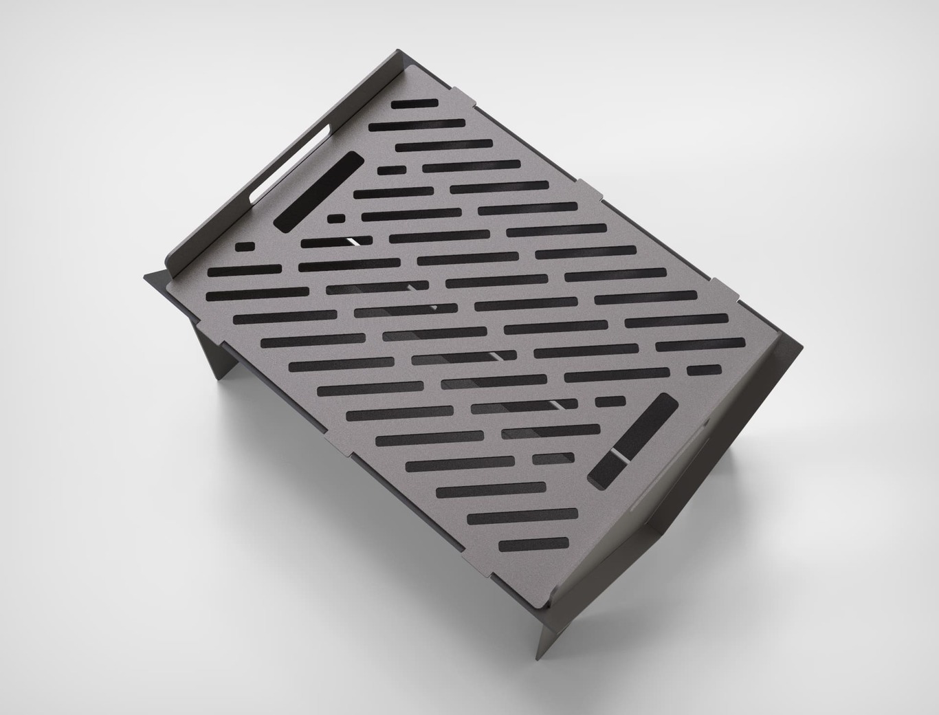 Foldable V2 Fire Pit Grill. DXF files for plasma, laser cutting. Portable Barbecue. Фото 6