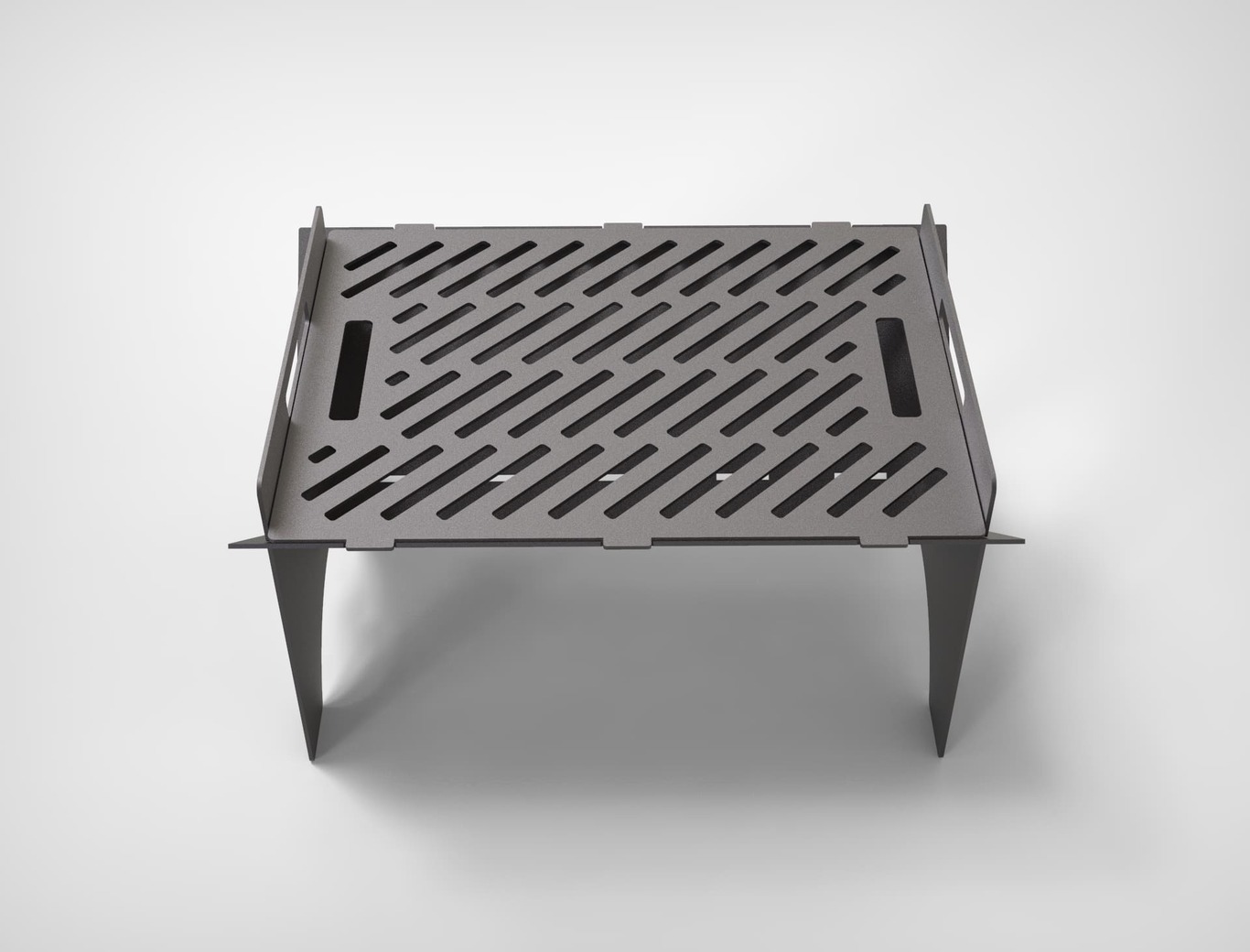 Foldable V2 Fire Pit Grill. DXF files for plasma, laser cutting. Portable Barbecue. Фото 7