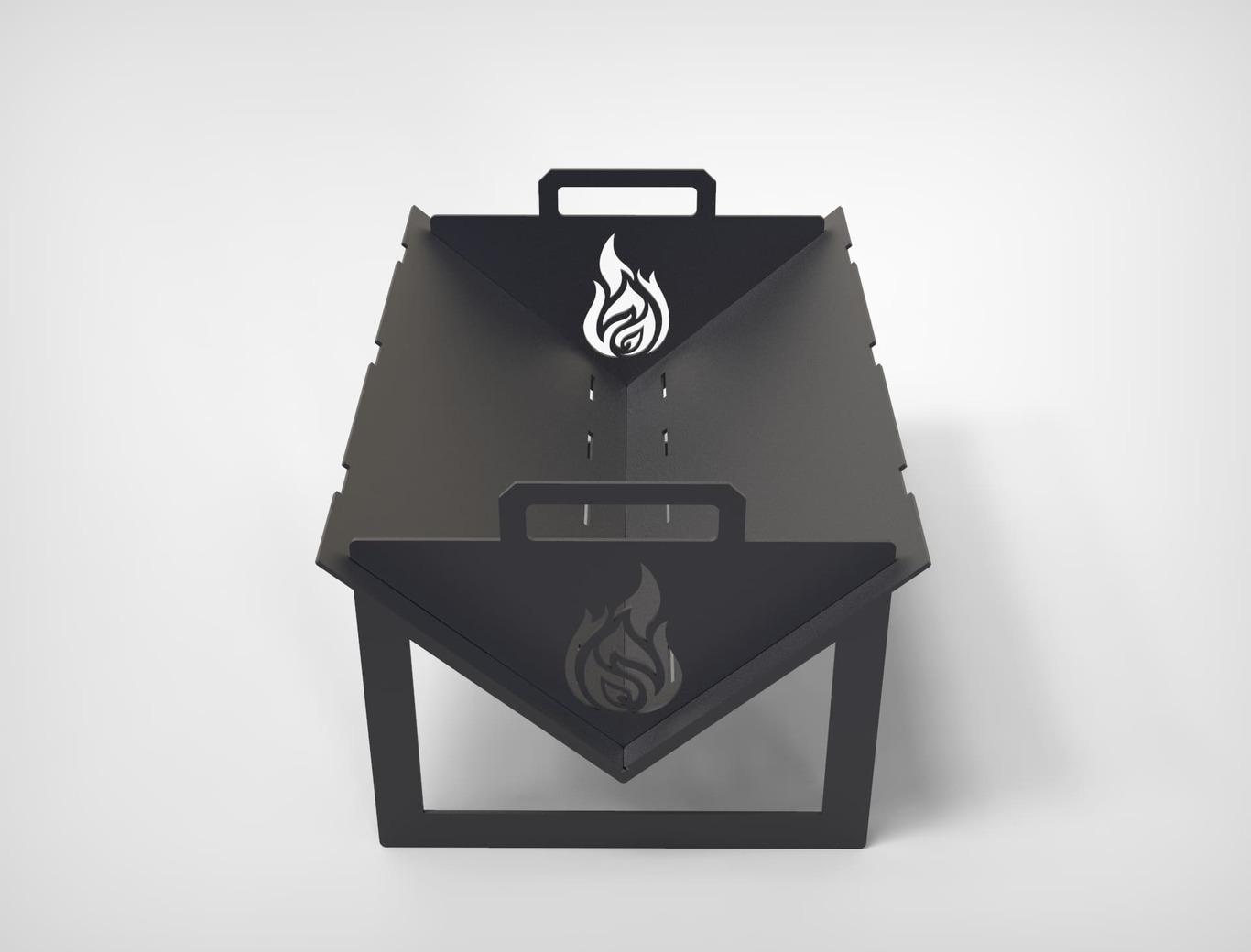 Foldable Fire Pit Grill. DXF files for plasma, laser cutting. Portable Barbecue. Фото 8