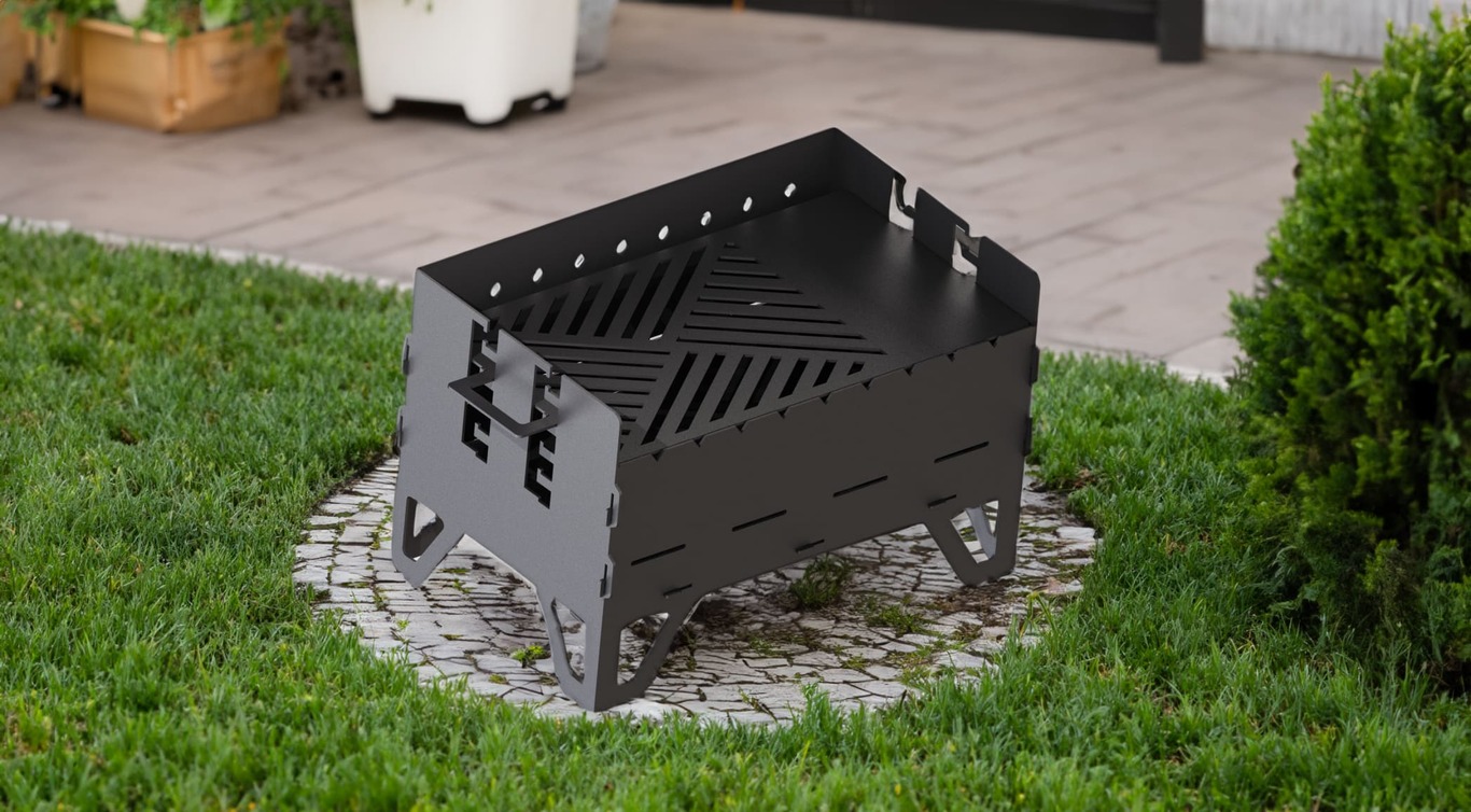 Level Fire Pit Grill. DXF files for plasma, laser cutting. Фото 3