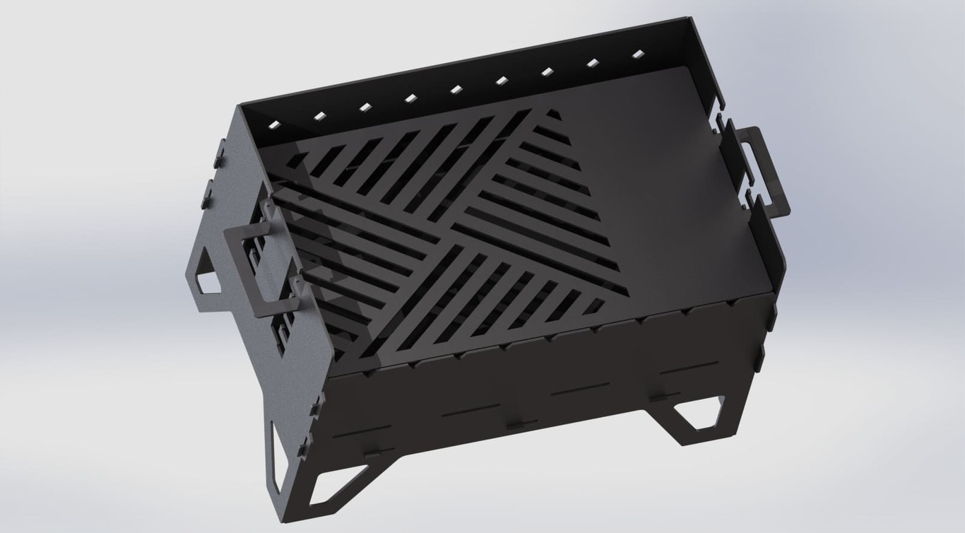 Level Fire Pit Grill. DXF files for plasma, laser cutting. Фото 7