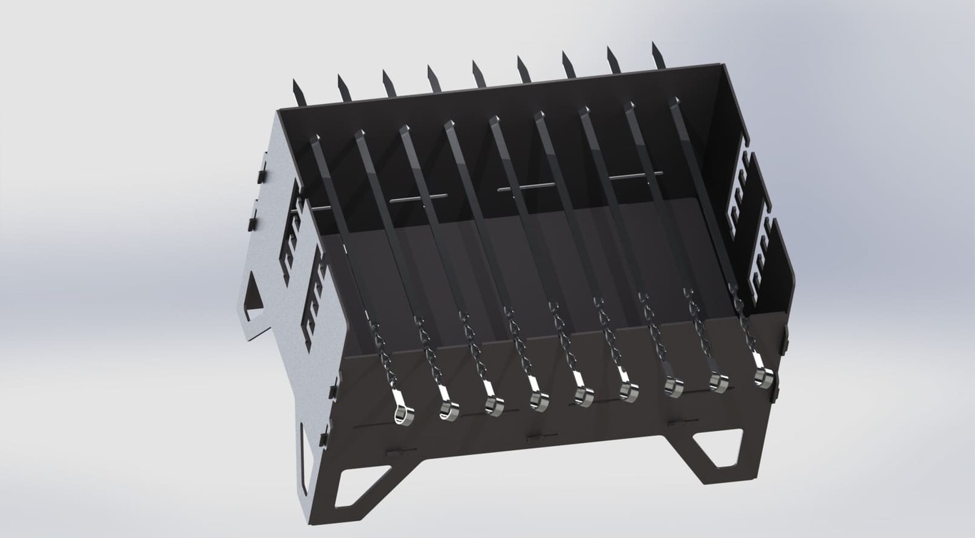 Level Fire Pit Grill. DXF files for plasma, laser cutting. Фото 8