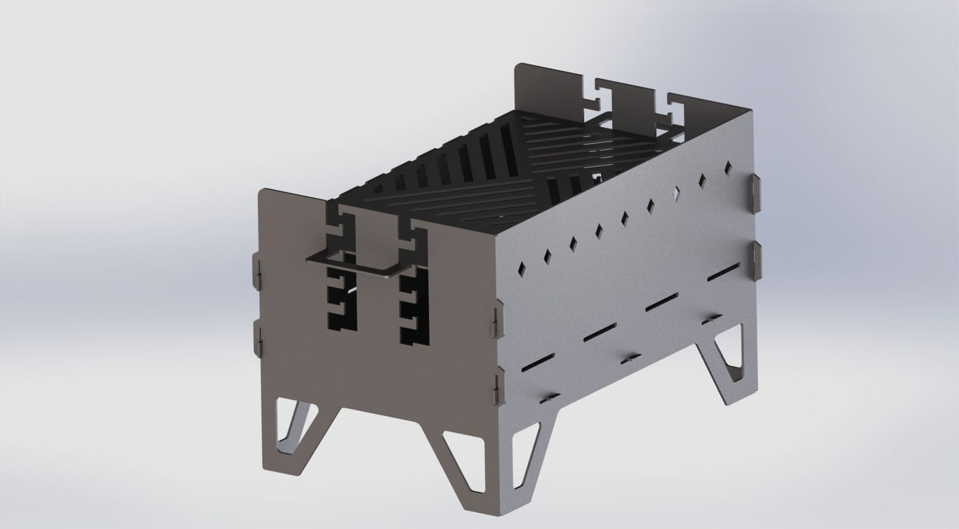 Level Fire Pit Grill. DXF files for plasma, laser cutting. Фото 5