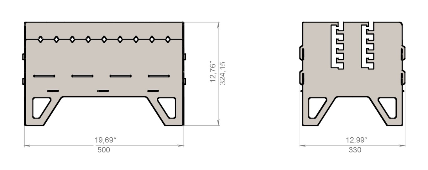 Level Fire Pit Grill. DXF files for plasma, laser cutting. Фото 9