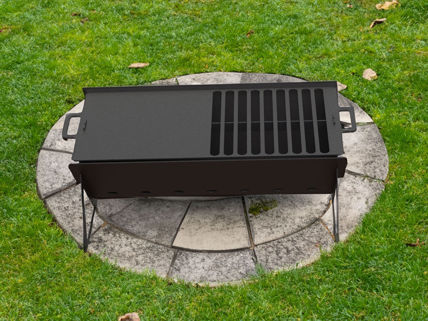 Long Fire Pit Grill. DXF files for plasma, laser cutting. Фото 2