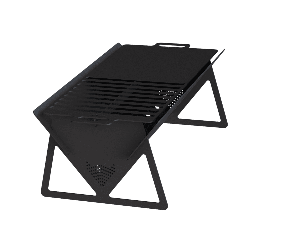 Long Fire Pit Grill. DXF files for plasma, laser cutting. Фото 5