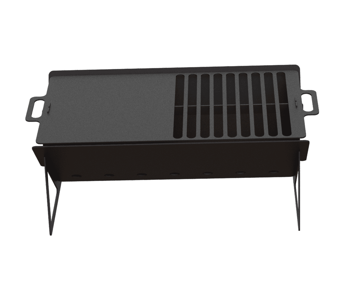Long Fire Pit Grill. DXF files for plasma, laser cutting. Фото 6