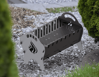 Spark Fire Fire Pit Grill. DXF files for plasma, laser cutting
