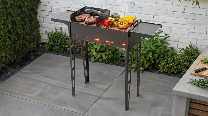 Leggy Fire Pit Grill. DXF files for plasma, laser cutting