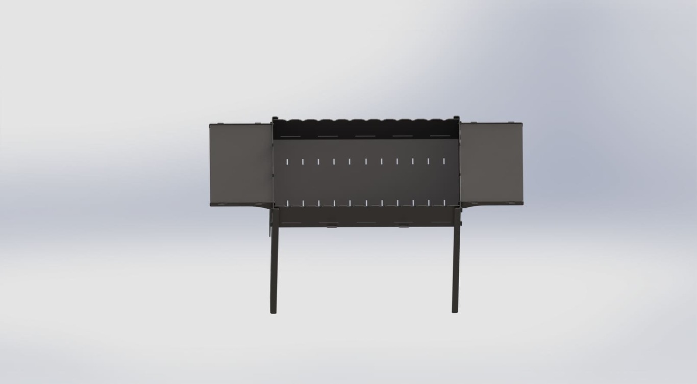Leggy Fire Pit Grill. DXF files for plasma, laser cutting. Фото 6